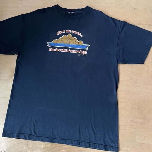 Vintage Napoleon Dynamite Shirt XL Navy Y2K Comedy Movie Promo Funny Pedro - Picture 8 of 8